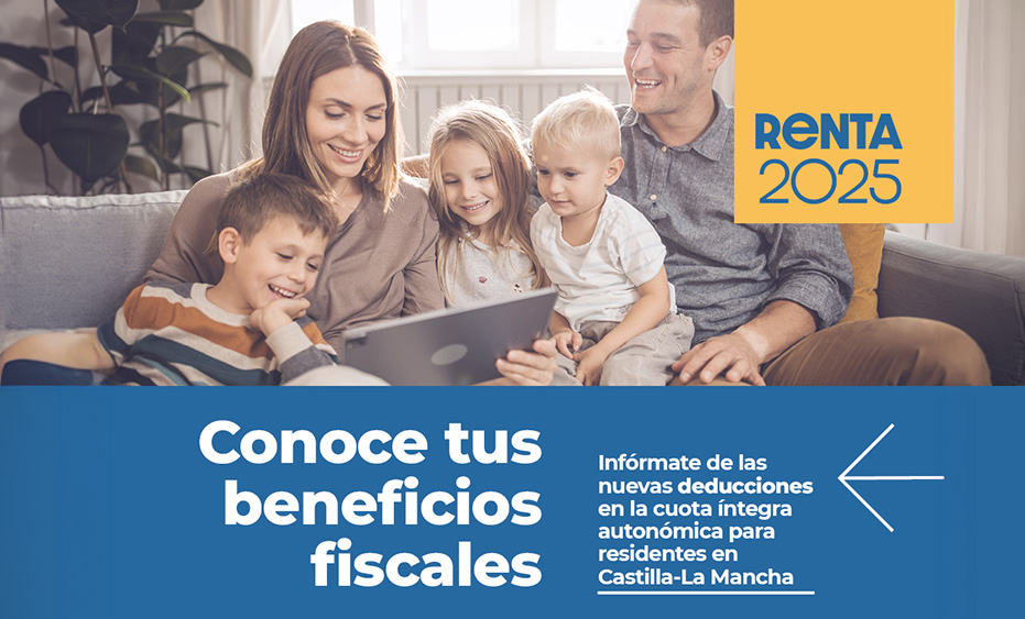 Cerca de 64.500 contribuyentes de la provincia de Toledo se podrán beneficiar de las deducciones fiscales del Gobierno de Castilla-La Mancha