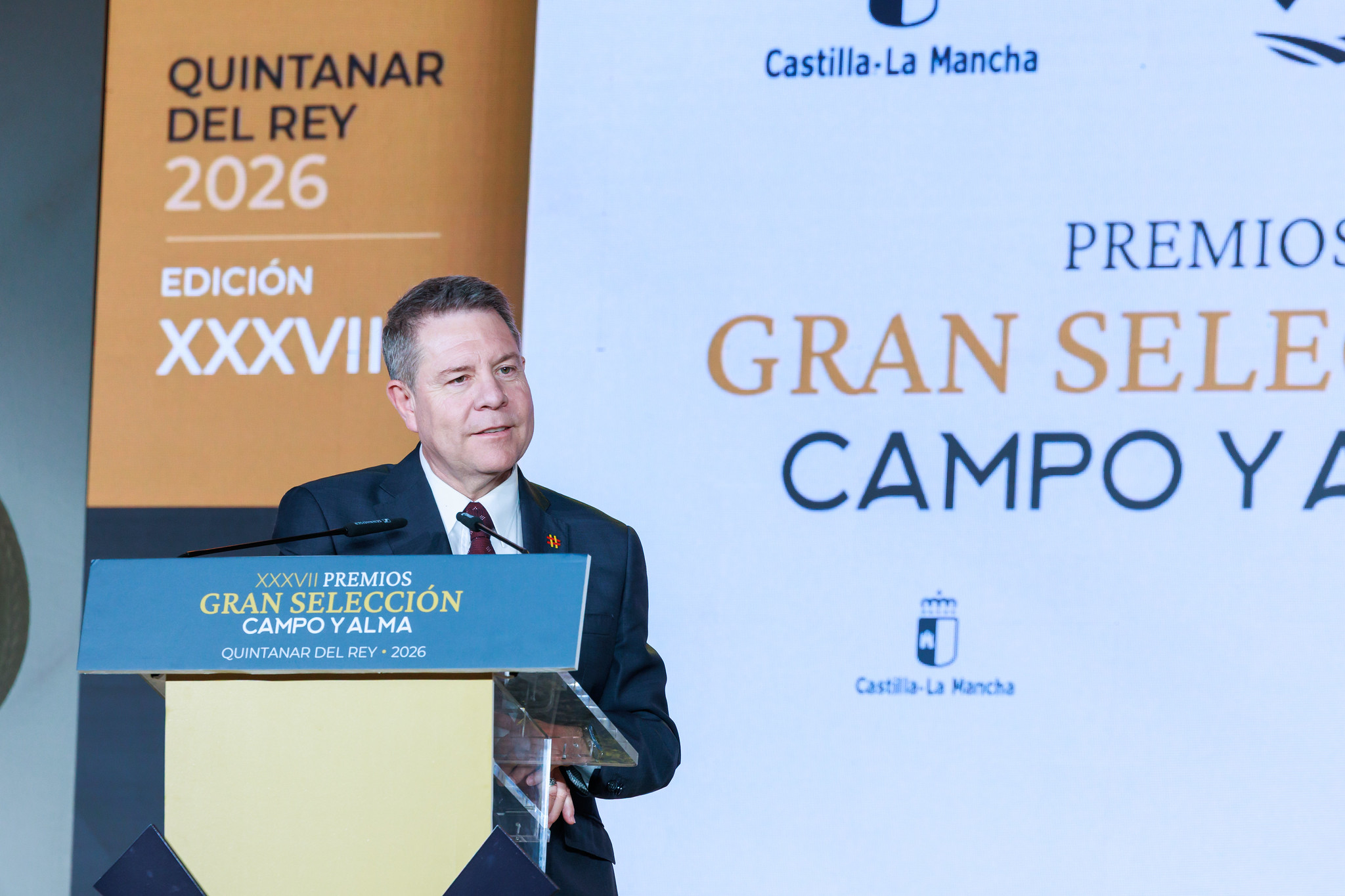 El jefe del Gobierno regional, Emiliano García-Page, preside la entrega de los Premios Gran Selección Campo y Alma 2026