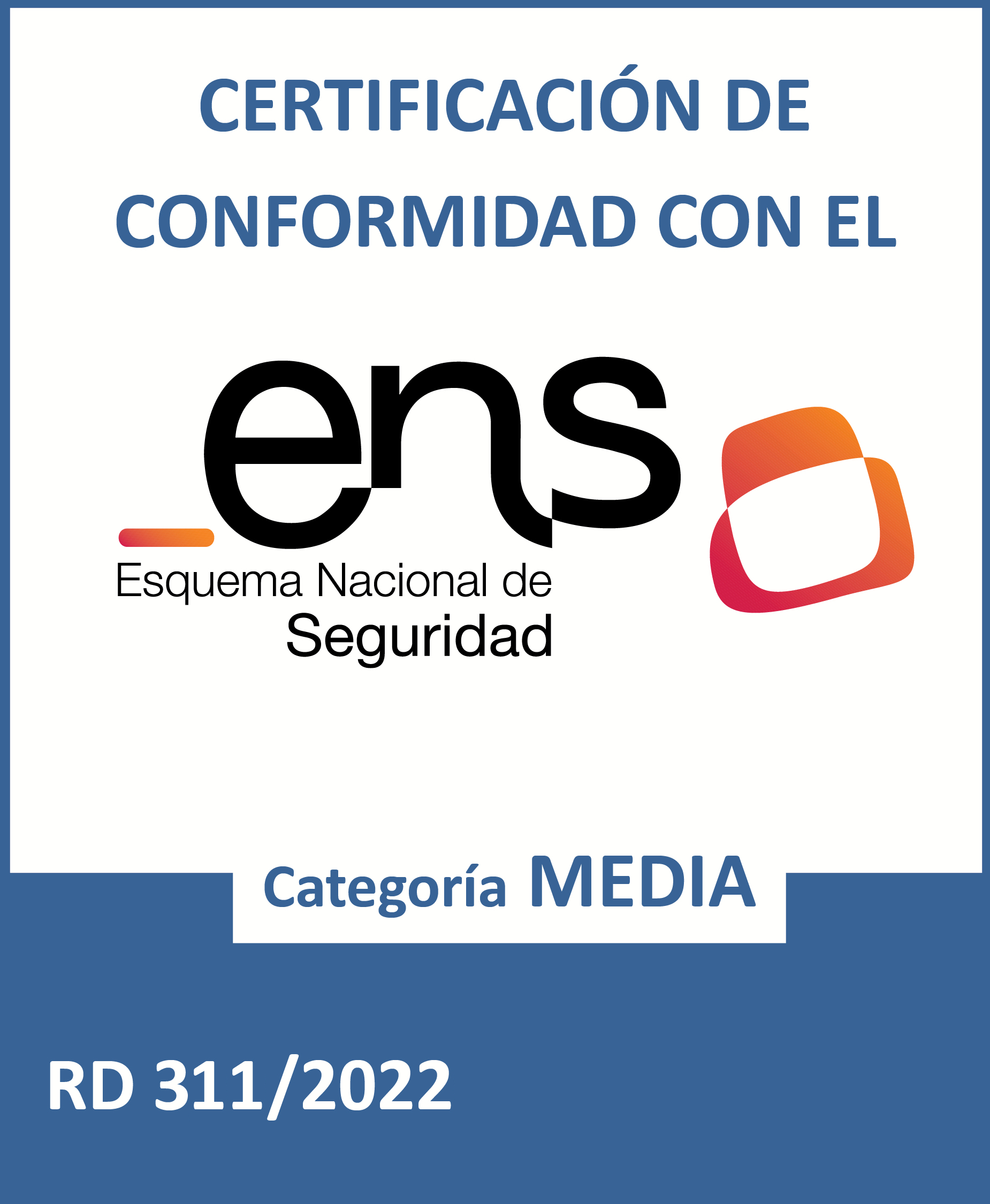 Certificado de conformidad con el ENS de Servicios TIC de la ATD.