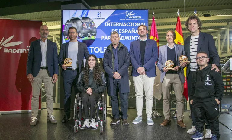Carlos Yuste en la presentación del Campeonato Internacional de España de Parabádminton