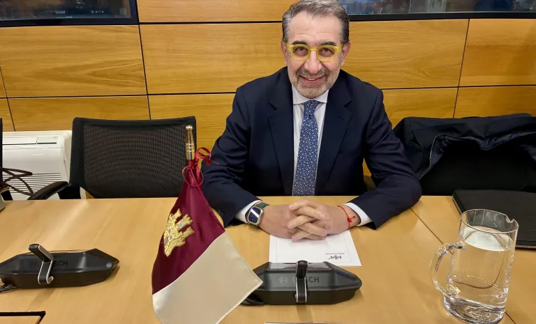 El consejero de Sanidad, Jesús Fernández Sanz, durante la Interterritorial del SNS