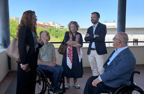 Reunión del comisionado para la Accesibilidad, José Luis Escudero, con representantes de COCEMFE