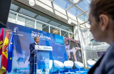 Intervención del presidente de Castilla-La Mancha en el Foro de la Industria, celebrado en Albacete.