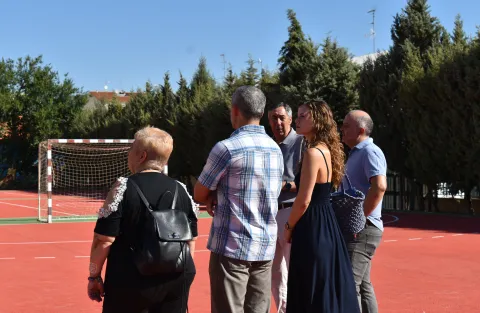 Nazareth Rodrigo visita las obras del IES ‘Alto Guadiana’ de Tomelloso