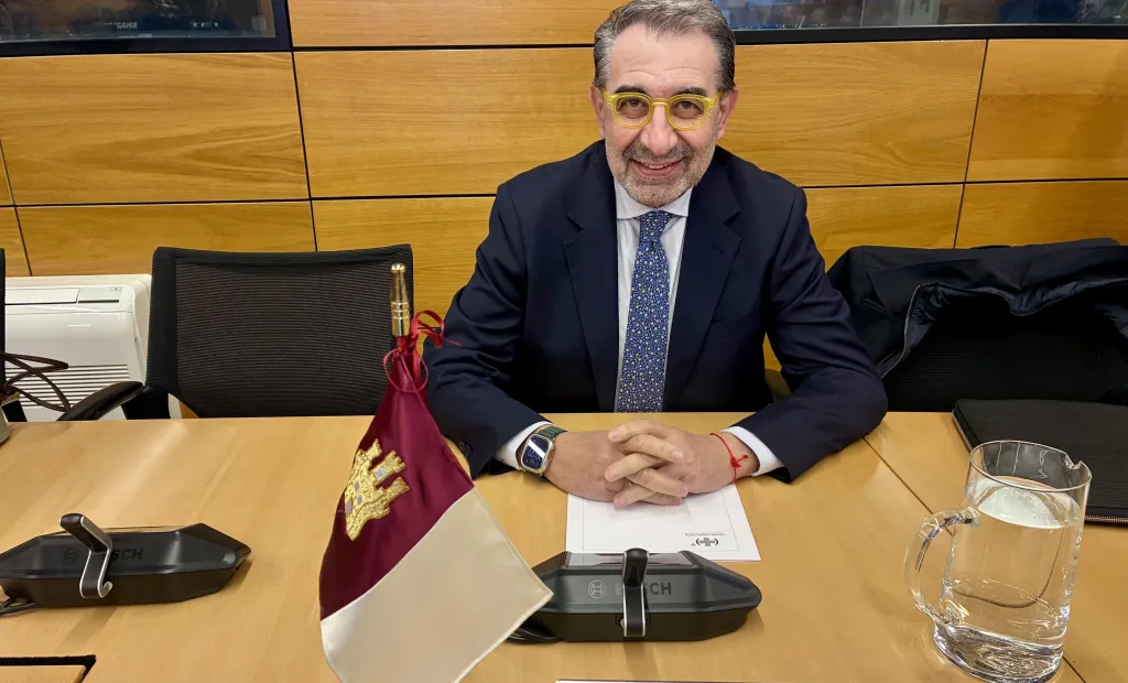 El consejero de Sanidad, Jesús Fernández Sanz, durante la Interterritorial del SNS