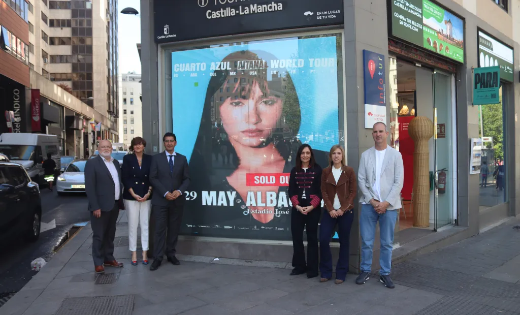 José Manuel Caballero presentando en Madrid el concierto que Aitana ofrecerá en Albacete