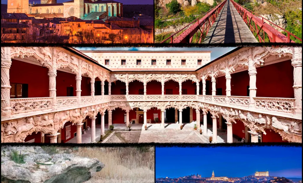 Imágenes de diferentes lugares de las cinco provincias de Castilla-La Mancha