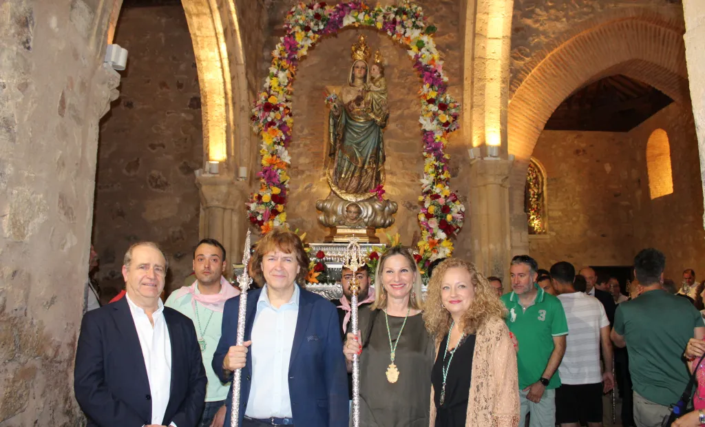 Agustín Espinosa en la romería de Alarcos