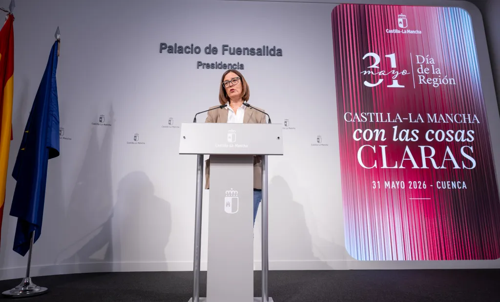 La consejera Portavoz del Gobierno regional, Esther Padilla, comparece, en rueda de prensa, para dar cuenta de los asuntos tratados en el Consejo de Gobierno. En el Palacio de Fuensalida.