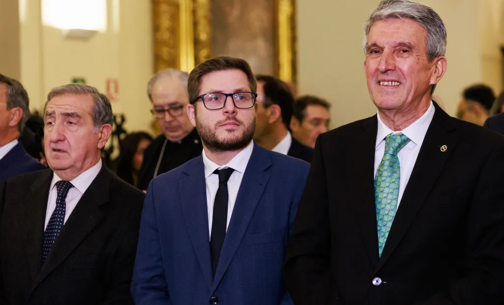 Nacho Hernando en el acto conmemorativo del 182º aniversario de la fundación de la Guardia Civil que se ha celebrado en Toledo.
