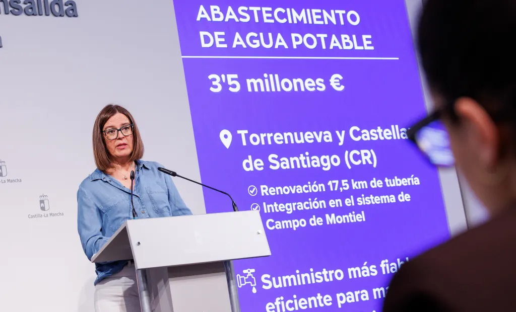 El Gobierno de Castilla-La Mancha invierte 3,5 millones de euros en renovar el abastecimiento de Torrenueva y Castellar de Santiago