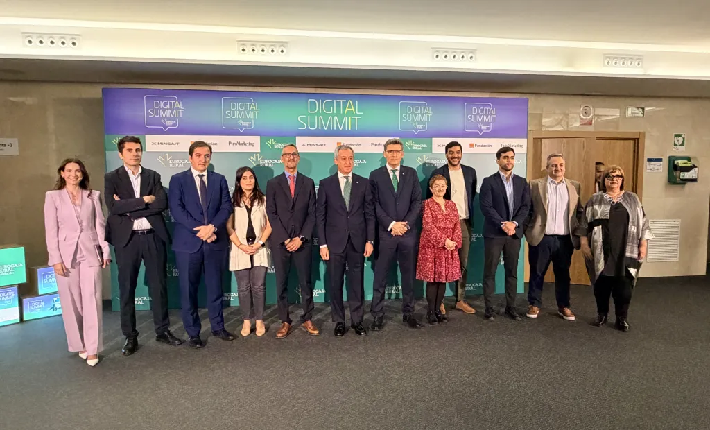El director gerente de la Agencia de Transformación Digital, Juan Ángel Morejudo, en la inauguración del Digital Summit 2026 de la Fundación Eurocaja Rural