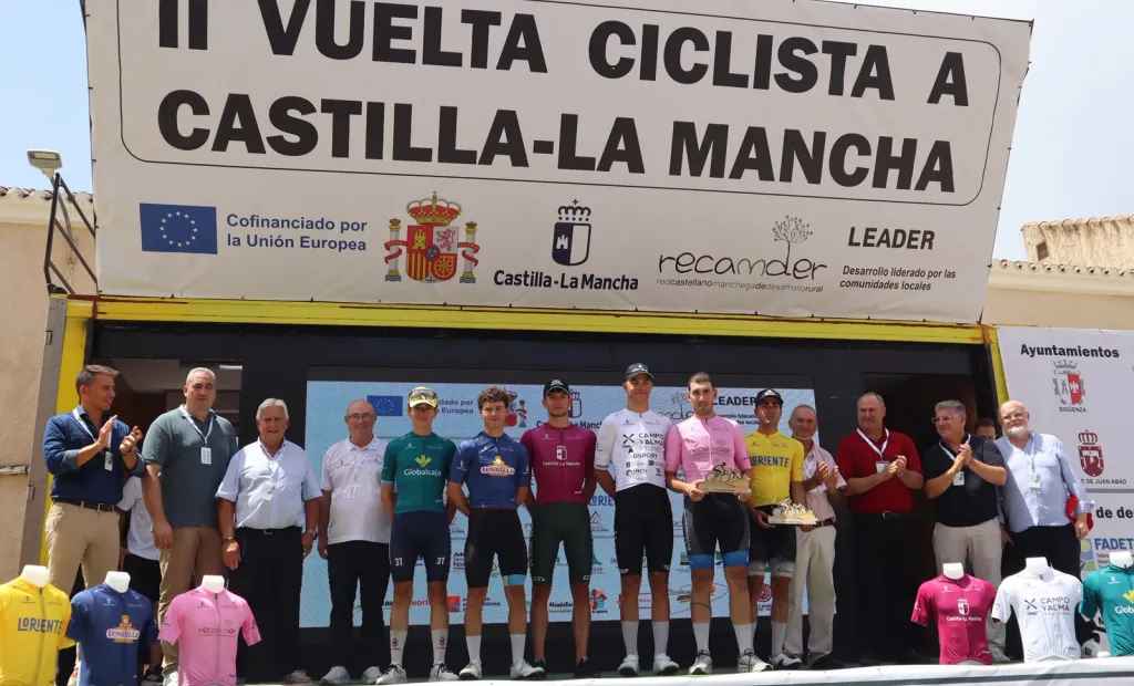 La llegada de la II Vuelta Ciclista Castilla-La Mancha LEADER a Agramón sitúa a la comarca Campos de Hellín en el panorama del ciclismo nacional