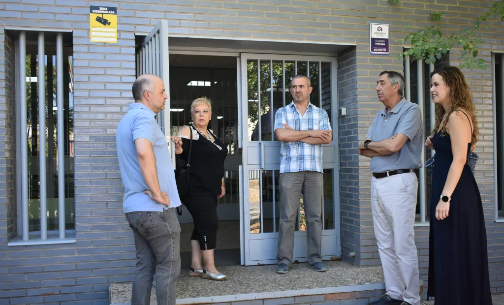 Nazareth Rodrigo visita las obras del IES ‘Alto Guadiana’ de Tomelloso