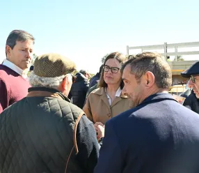 La consejera Portavoz del Gobierno regional, Esther Padilla, asiste al 25º Concurso de Poda de Olivos de Los Yébenes, en el Paraje de los Parrales, de Marjaliza, en el olivar de José María Romo