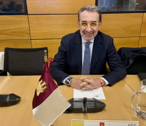 El consejero de Sanidad, Jesús Fernández Sanz, durante la Interterritorial del SNS