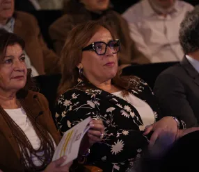 Carmen Teresa Olmedo durante la presentación del cocierto 'Siente Castilla-La Mancha'