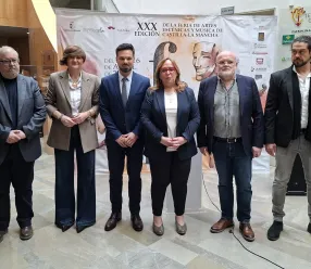 Carmen Teresa Olmedo en la exposición ´30 años de Feria de Artes Escénicas y Musicales de Castilla-La Mancha´