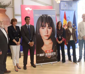 José Manuel Caballero presentando en Madrid el concierto que Aitana ofrecerá en Albacete