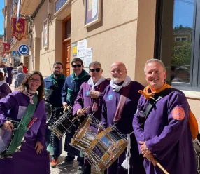 Momentos previos al inicio de la Tamborada Escolar de Tobarra