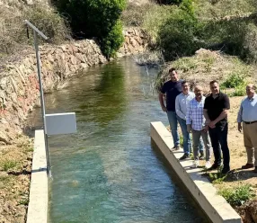 Visita del delegado a los regadíos de El Jardín