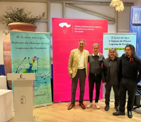 José Caro en la presentación en Madrid del Festival el Rumor del Agua