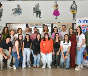 La consejera de Igualdad, Sara Simón, ha visitado el IES ‘Cañada de la Encina’, en Iniesta (Cuenca)