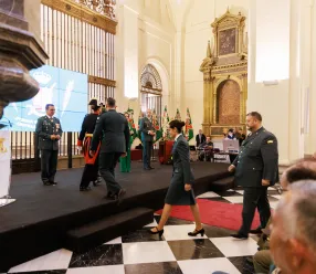 Nacho Hernando en el acto conmemorativo del 182º aniversario de la fundación de la Guardia Civil que se ha celebrado en Toledo.