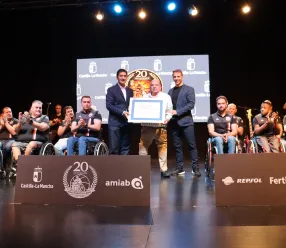 José Manuel Caballero ha participado en la gala del 20 aniversario del Club BSR Puertollano