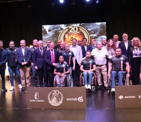 José Manuel Caballero ha participado en la gala del 20 aniversario del Club BSR Puertollano