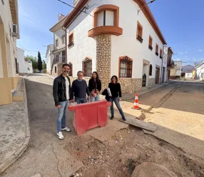 El delegado provincial de Desarrollo Sostenible, José Ignacio Benito, ha visitado las obras que se están ejecutando en Cervera del Llano