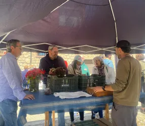 El viceconsejero de Administración Local y Coordinación Administrativa, Eusebio Robles, en las XIV Jornadas Gastronómicas ‘Espárrago Verde’ en Aranzueque