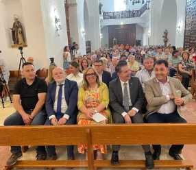 Carmen Teresa Olmedo en la bendición del órgano histórico de Lezuza