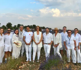 Sara Simón en el Festival de la Lavanda de Brihuega