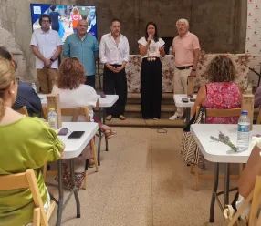 Bárbara García Torijano en el Comité Autonómico de Cruz Roja Castilla-La Mancha en Brihuega