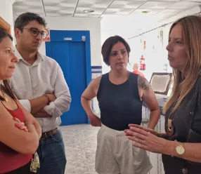 La consejera de Bienestar Social visita los recursos sociales de Granátula de Calatrava