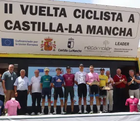 La llegada de la II Vuelta Ciclista Castilla-La Mancha LEADER a Agramón sitúa a la comarca Campos de Hellín en el panorama del ciclismo nacional