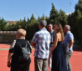 Nazareth Rodrigo visita las obras del IES ‘Alto Guadiana’ de Tomelloso