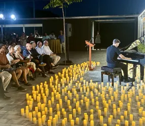 Inauguración de la plazuela en homenaje a Pedro de Juan en Corral de Calatrava