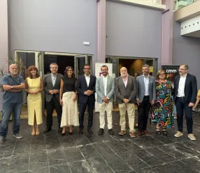 José Luis Escudero en la presentación del reportaje 'Camino de la Inclusión’ de CMM