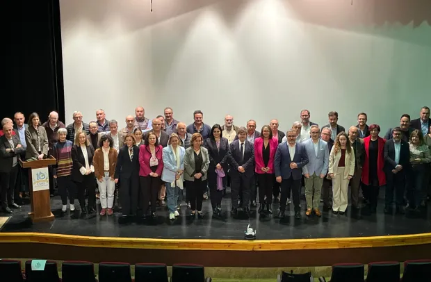 el director general de Desarrollo Rural, José Juan Fernández, durante la conmemoración del décimo Aniversario de la Comunidad de Usuarios de Aguas Subterráneas (CUAS) Lillo‑Quintanar