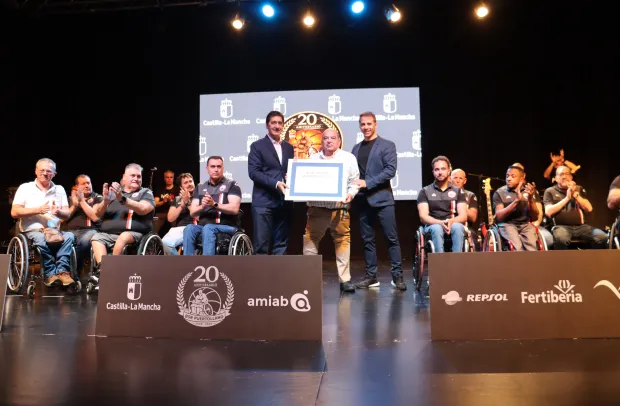 José Manuel Caballero ha participado en la gala del 20 aniversario del Club BSR Puertollano