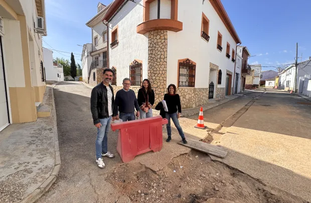 El delegado provincial de Desarrollo Sostenible, José Ignacio Benito, ha visitado las obras que se están ejecutando en Cervera del Llano