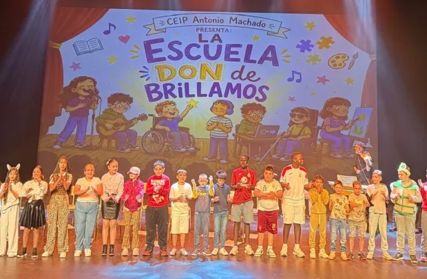 Un momento de la obra de teatro representada por el CEIP Antonio Machado