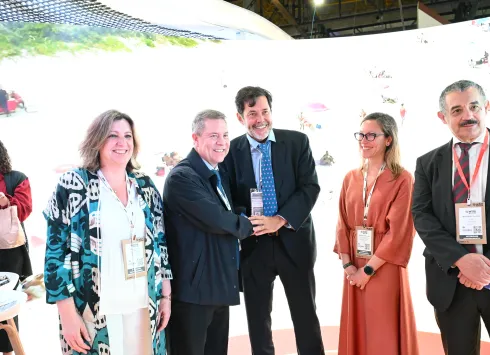 Visita al estand de la región en la Feria de Turismo WTM Latin América 2026