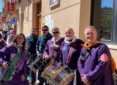 Momentos previos al inicio de la Tamborada Escolar de Tobarra