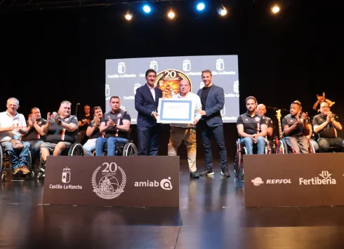 José Manuel Caballero ha participado en la gala del 20 aniversario del Club BSR Puertollano