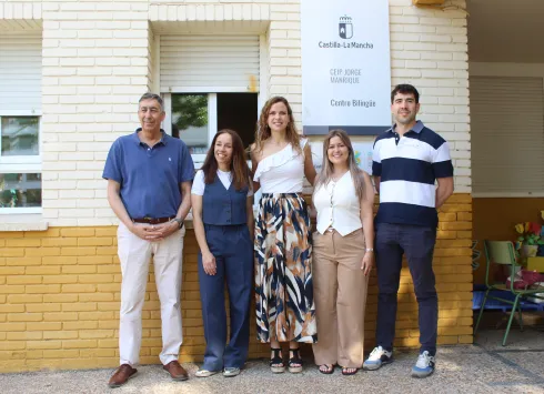 Nazareth Rodrigo visita el CEIP 'Jorge Manrique' de de Ciudad Real