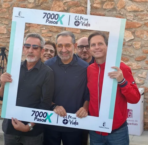 Jesús Fernández Sanz en la ruta 7000 PasosX en Valdepeñas