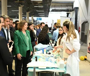 Patricia Franco en la VIII Feria de FP Dual de la Cámara de Comercio de Ciudad Real